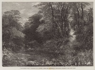 Blackberry Dell, van de tentoonstelling van de Royal Academy door Henry Jutsum